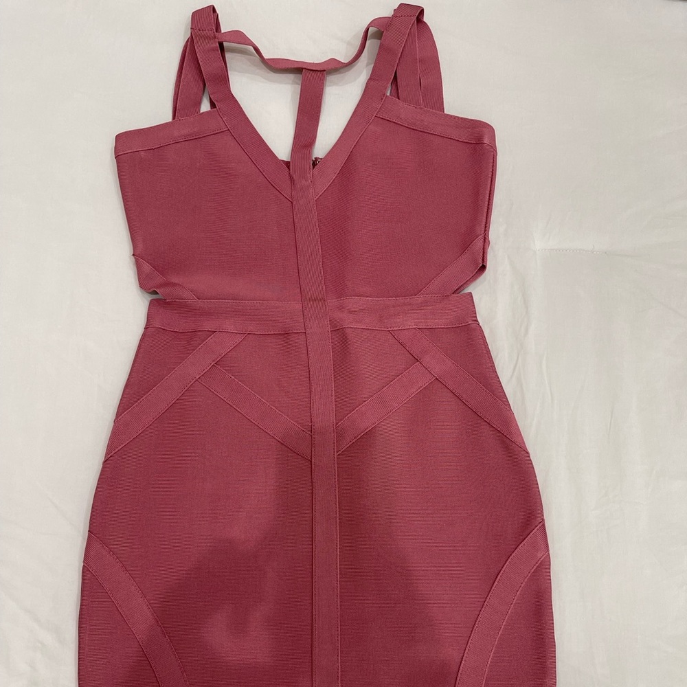 Rose blush bandage dress